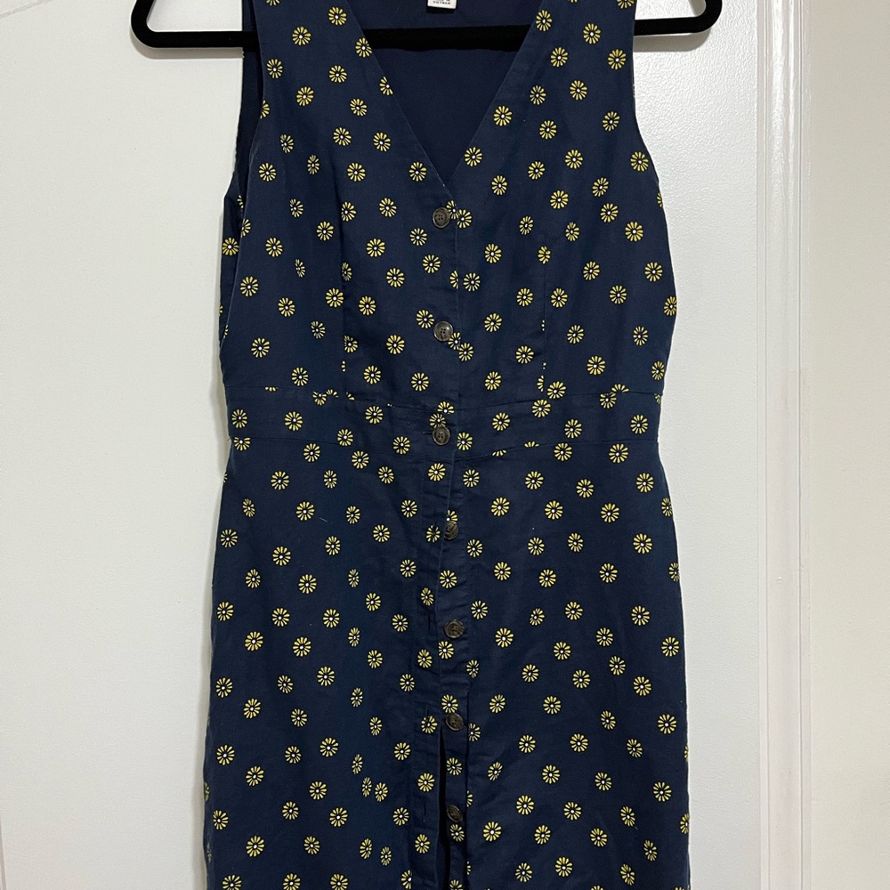 J Crew Blue Floral mini dress